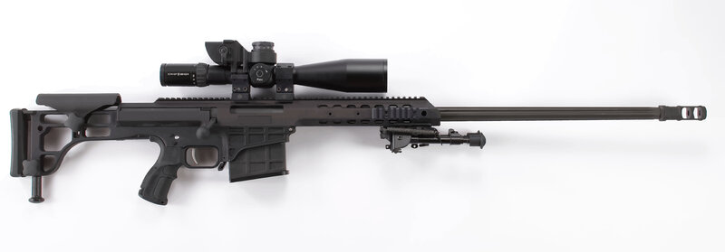 Black Sniper Rifle — Neutral, Photograph, Scope, Stock