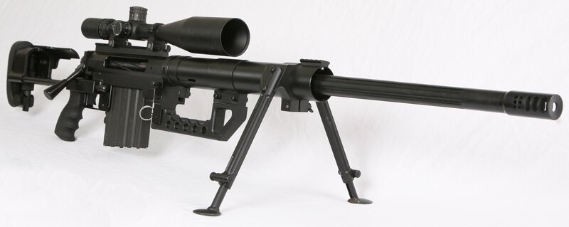 Black Sniper Rifle — Neutral, Photograph, Scope