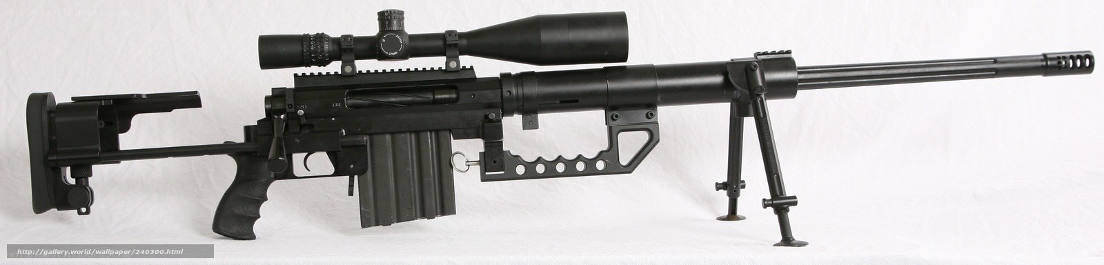 black sniper rifle