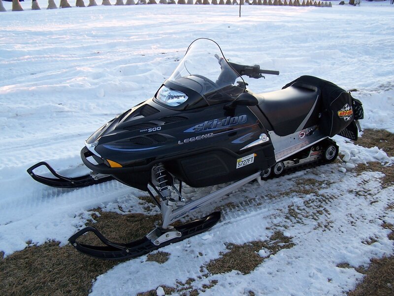 Black Snowmobile