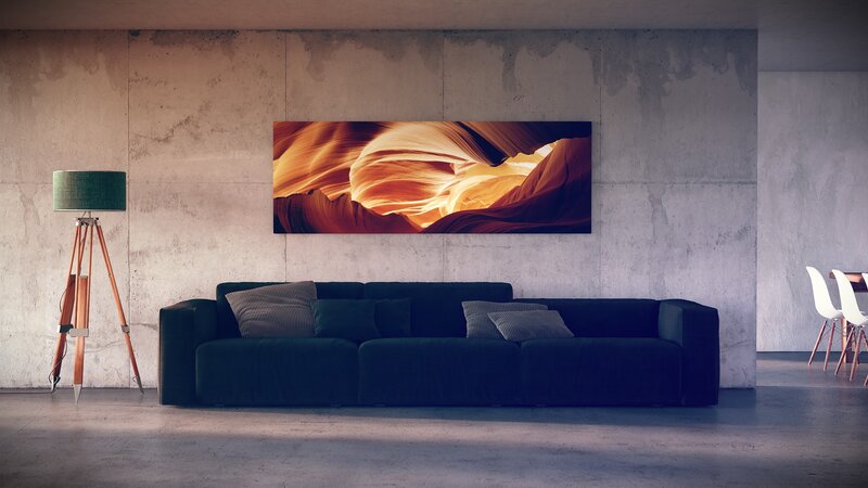 Black Sofa in Living Room