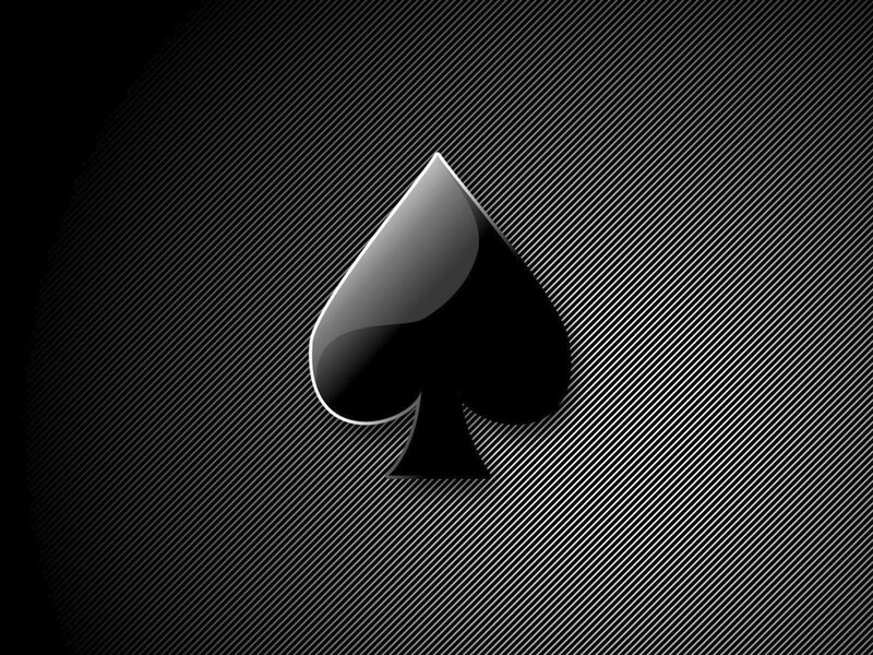 Black Spade Symbol — Minimalist