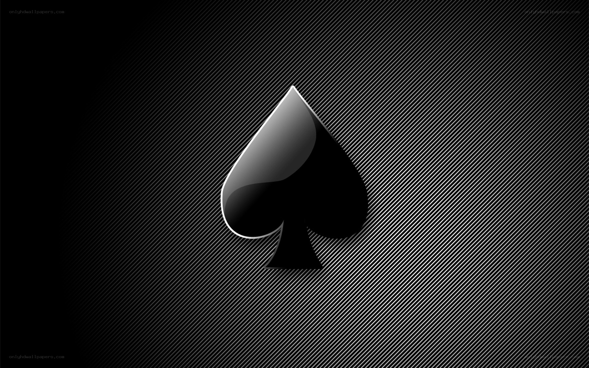 Black spade symbol on textured background