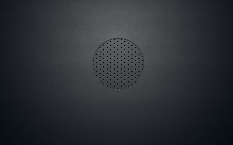 black speaker grille