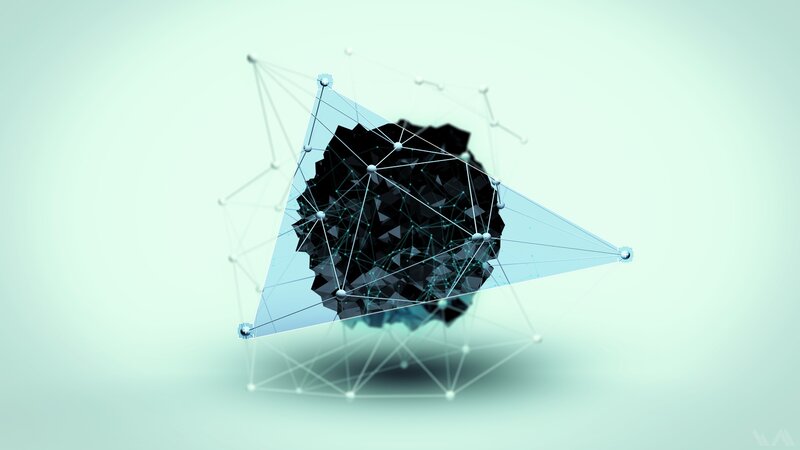 Black Sphere in Wireframe