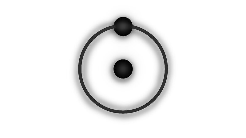 Black Sphere on White