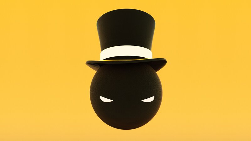 Black Sphere with Top Hat