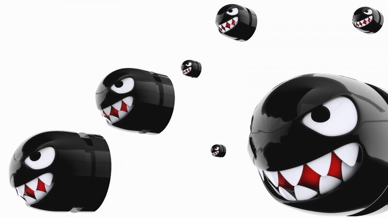 Black Spherical Creatures — Playful