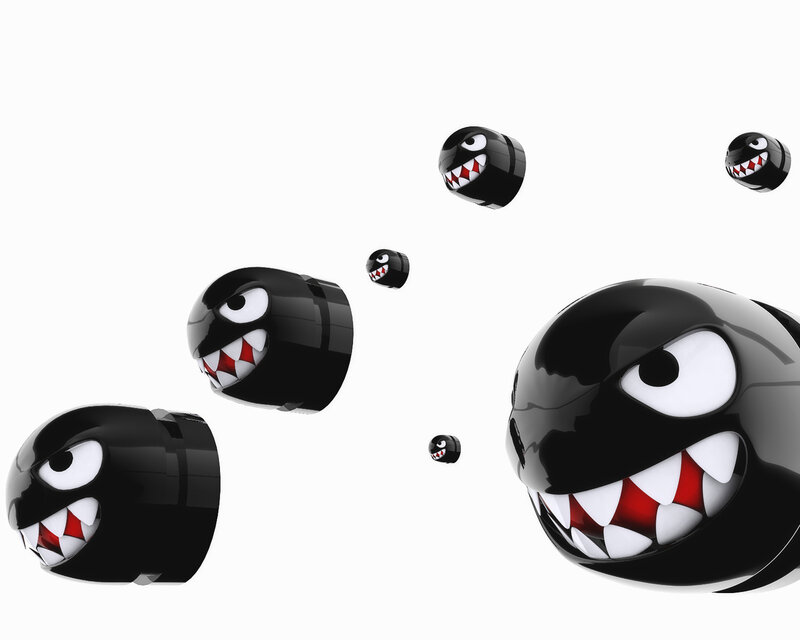 Black Spherical Creatures