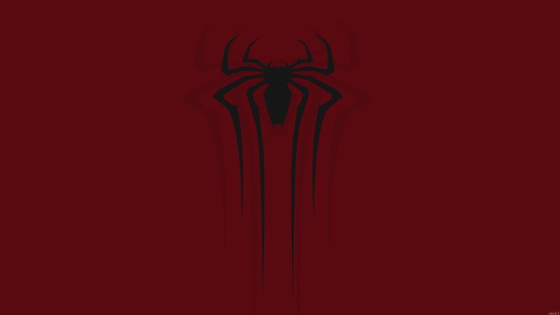 Black Spider Logo — Red
