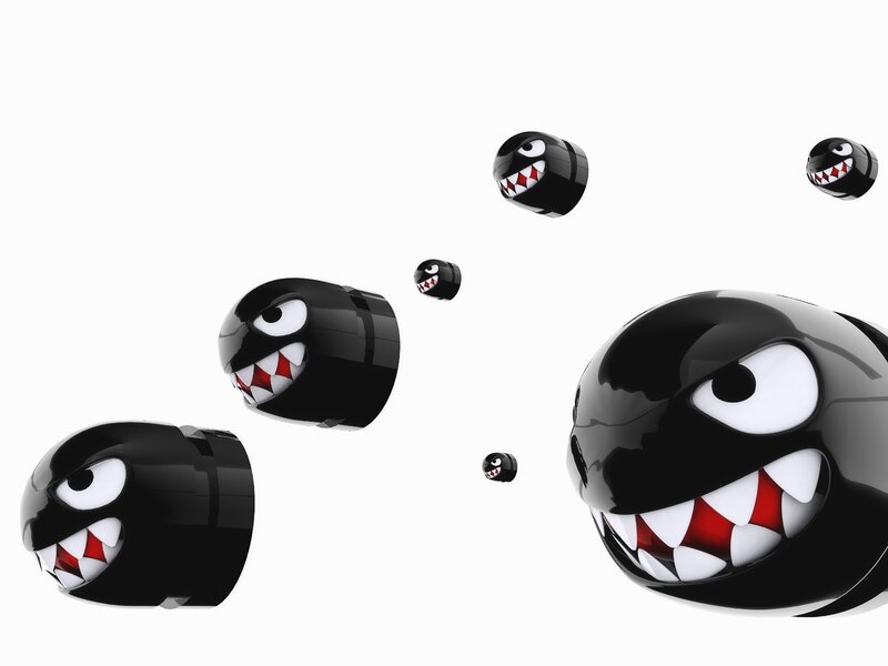 Black Spiked Balls