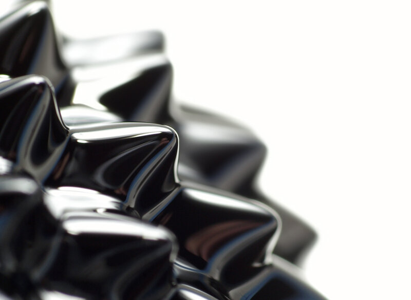 black spiked object close-up
