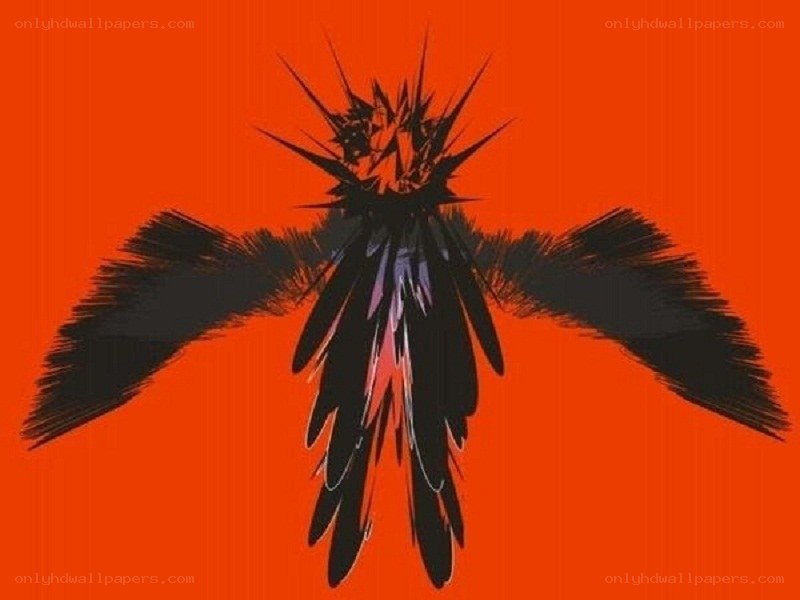 black spiky creature on red