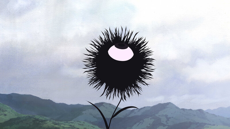 Black Spiky Flower