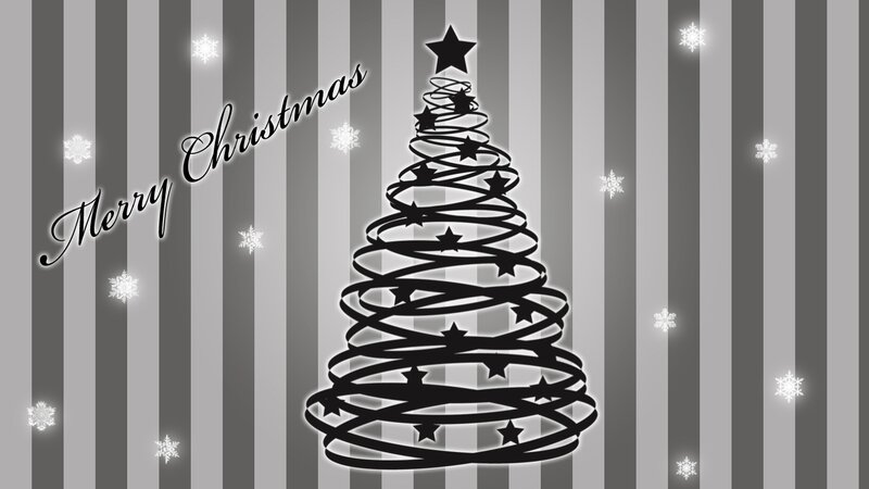 Black Spiral Christmas Tree