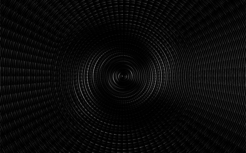 black spiral tunnel
