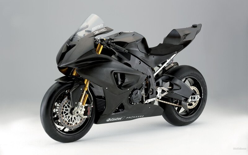 black sport motorcycle