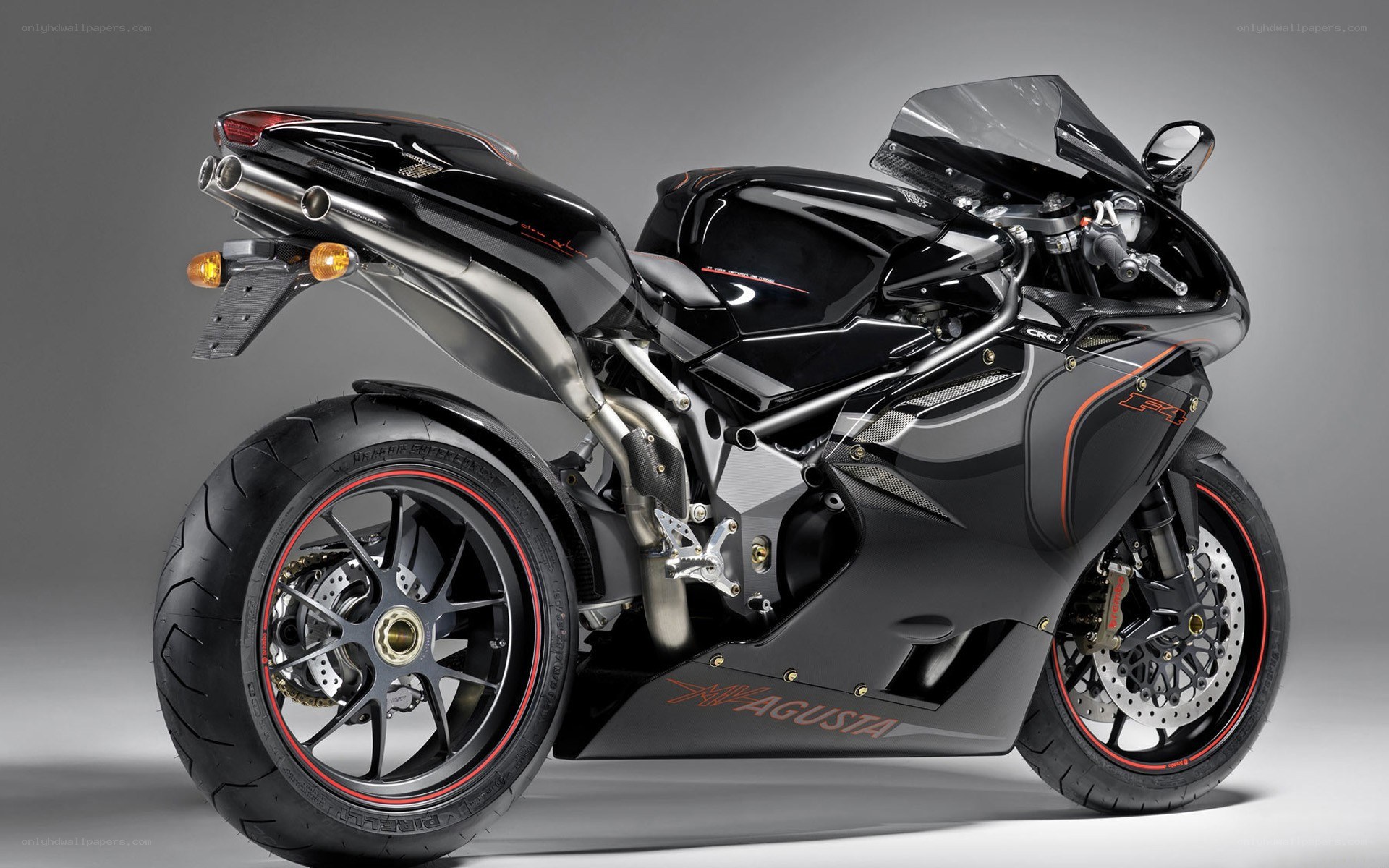 black sport motorcycle