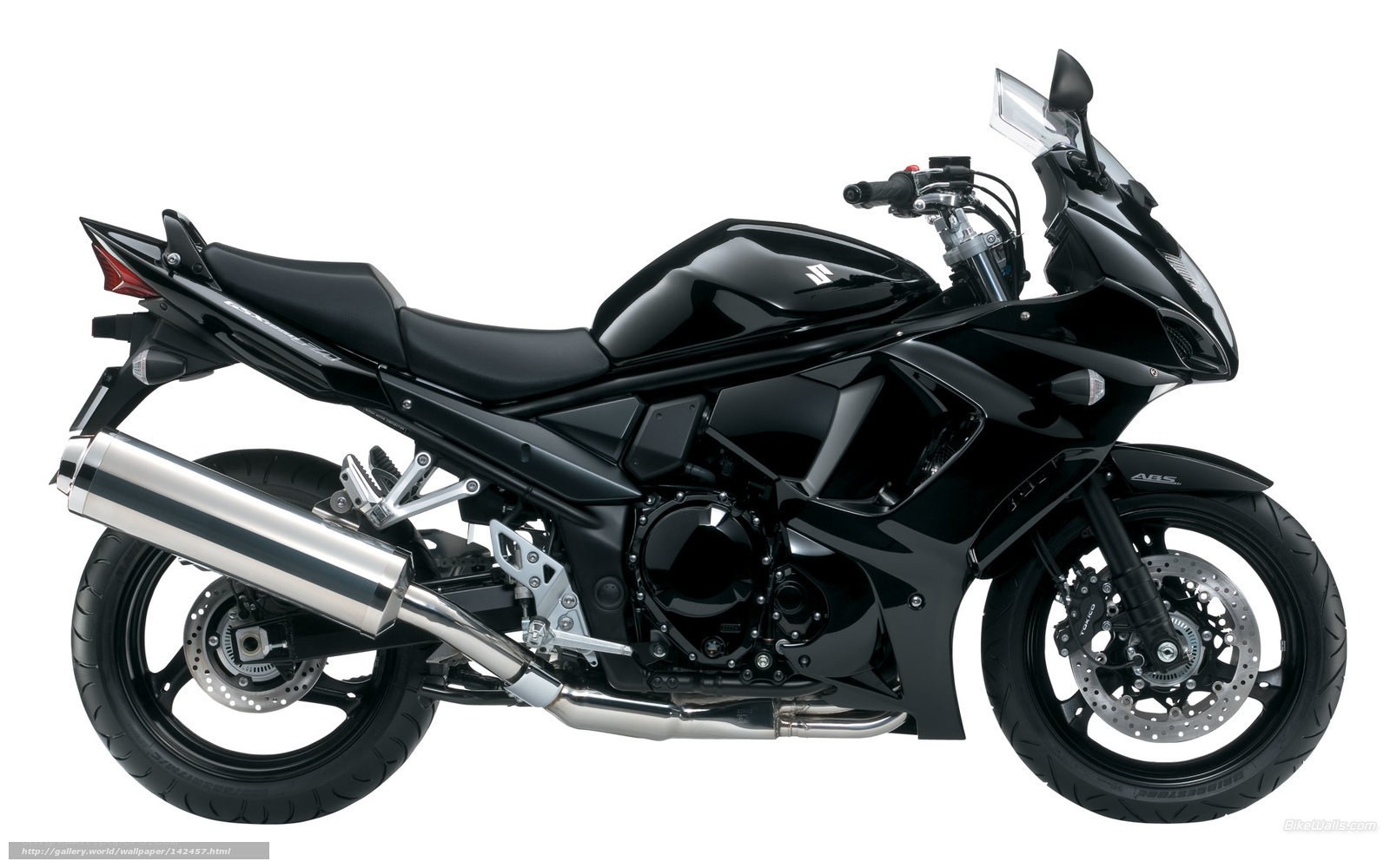 black sport motorcycle