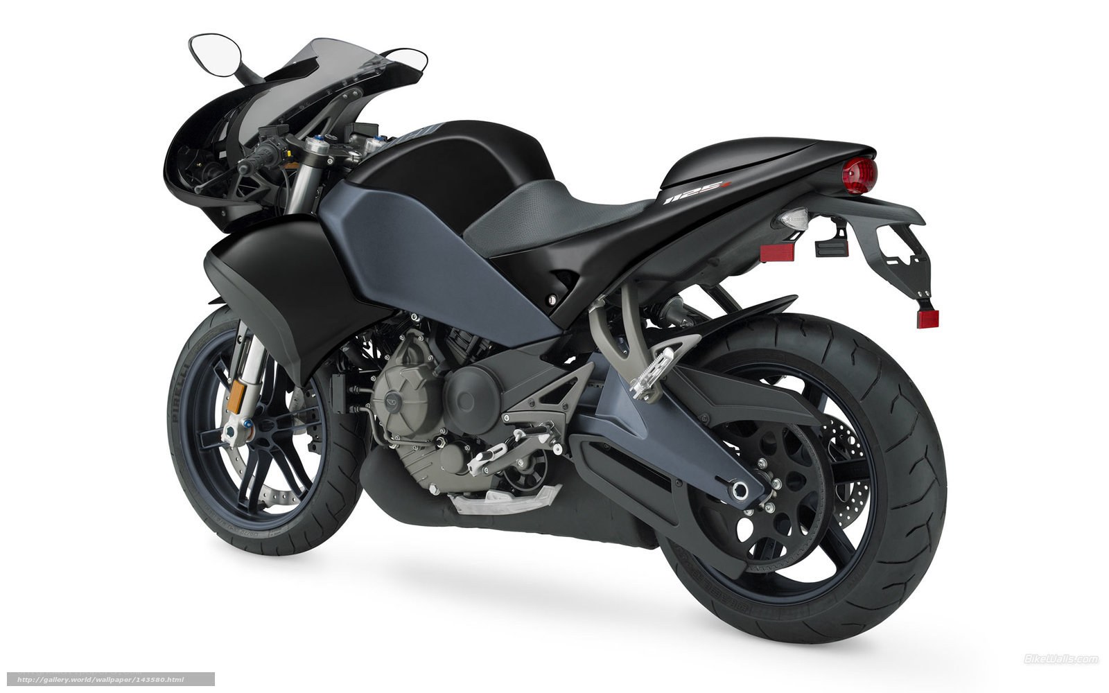 black sport motorcycle
