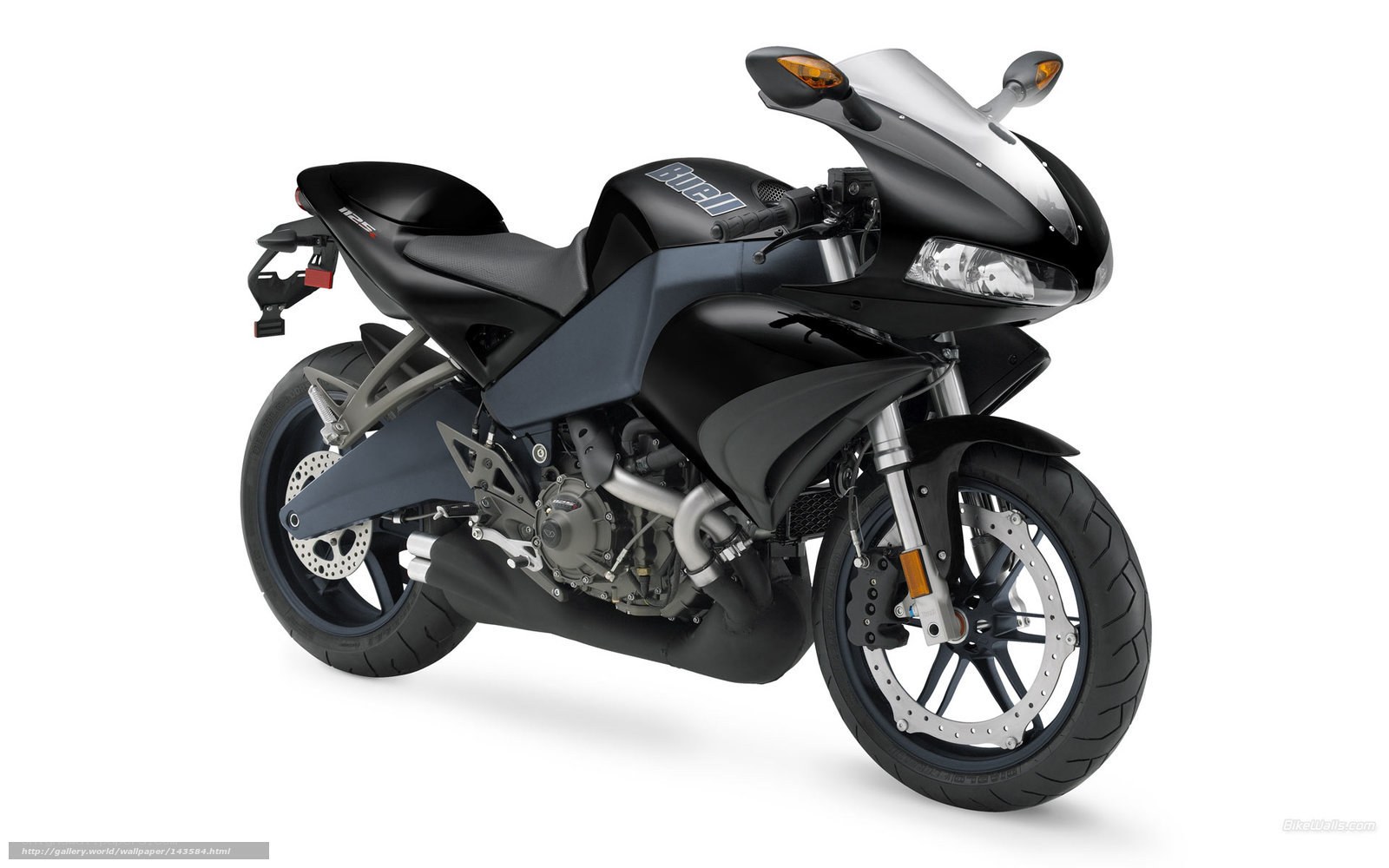 Black sport motorcycle