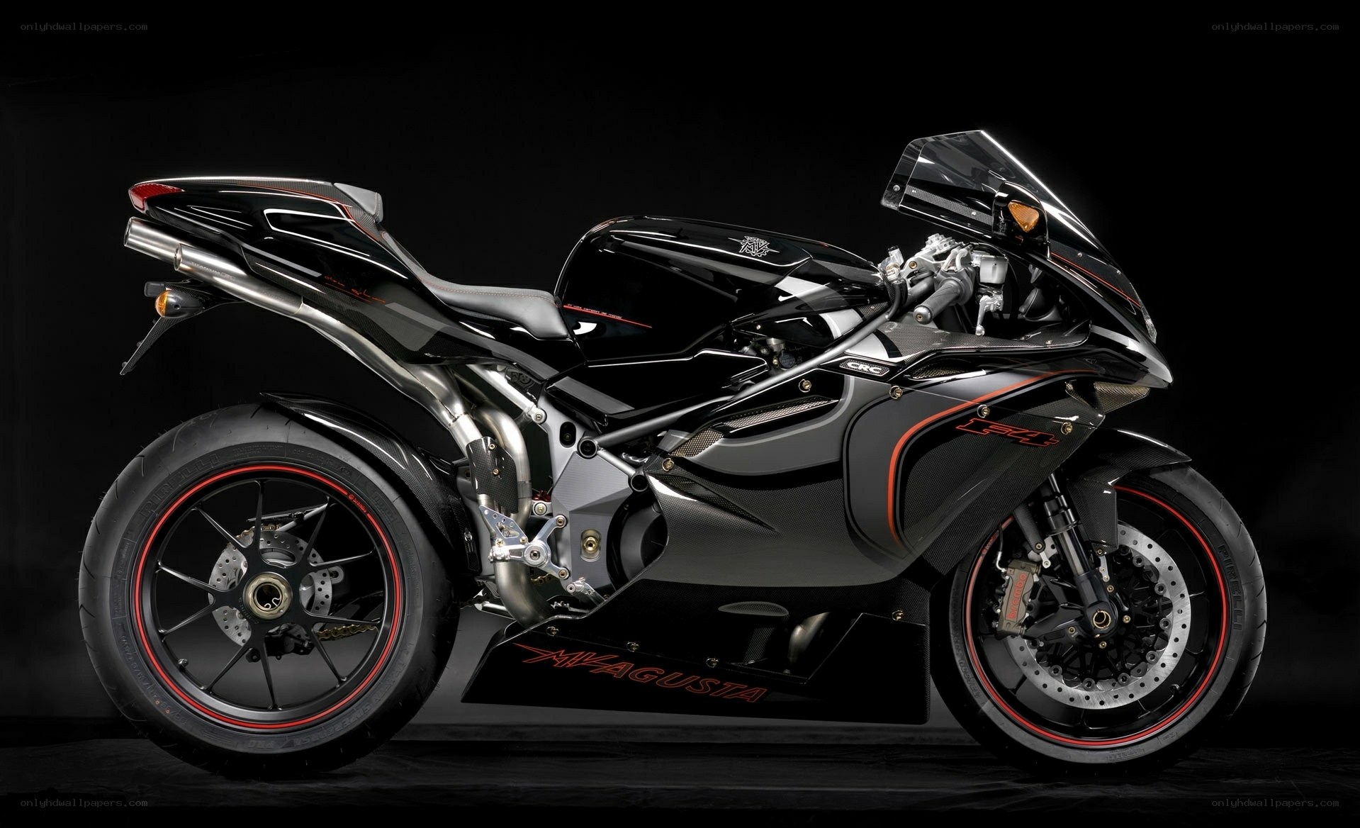 black sport motorcycle