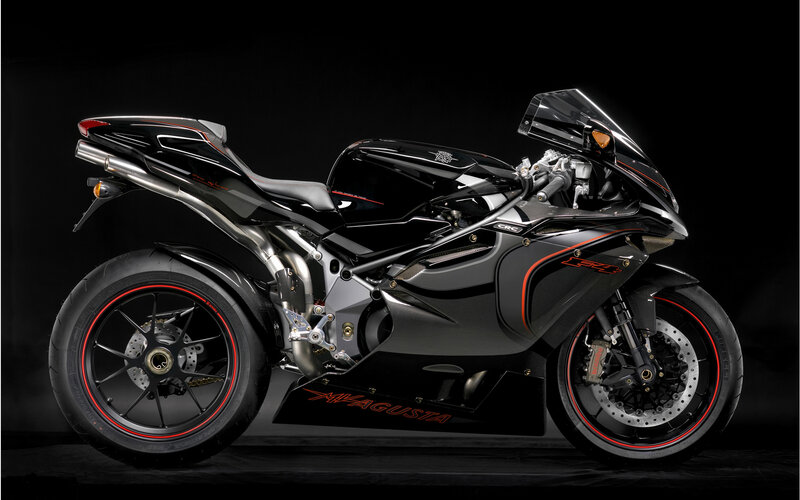 black sport motorcycle