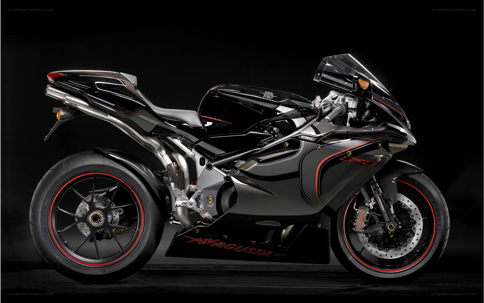 black sport motorcycle