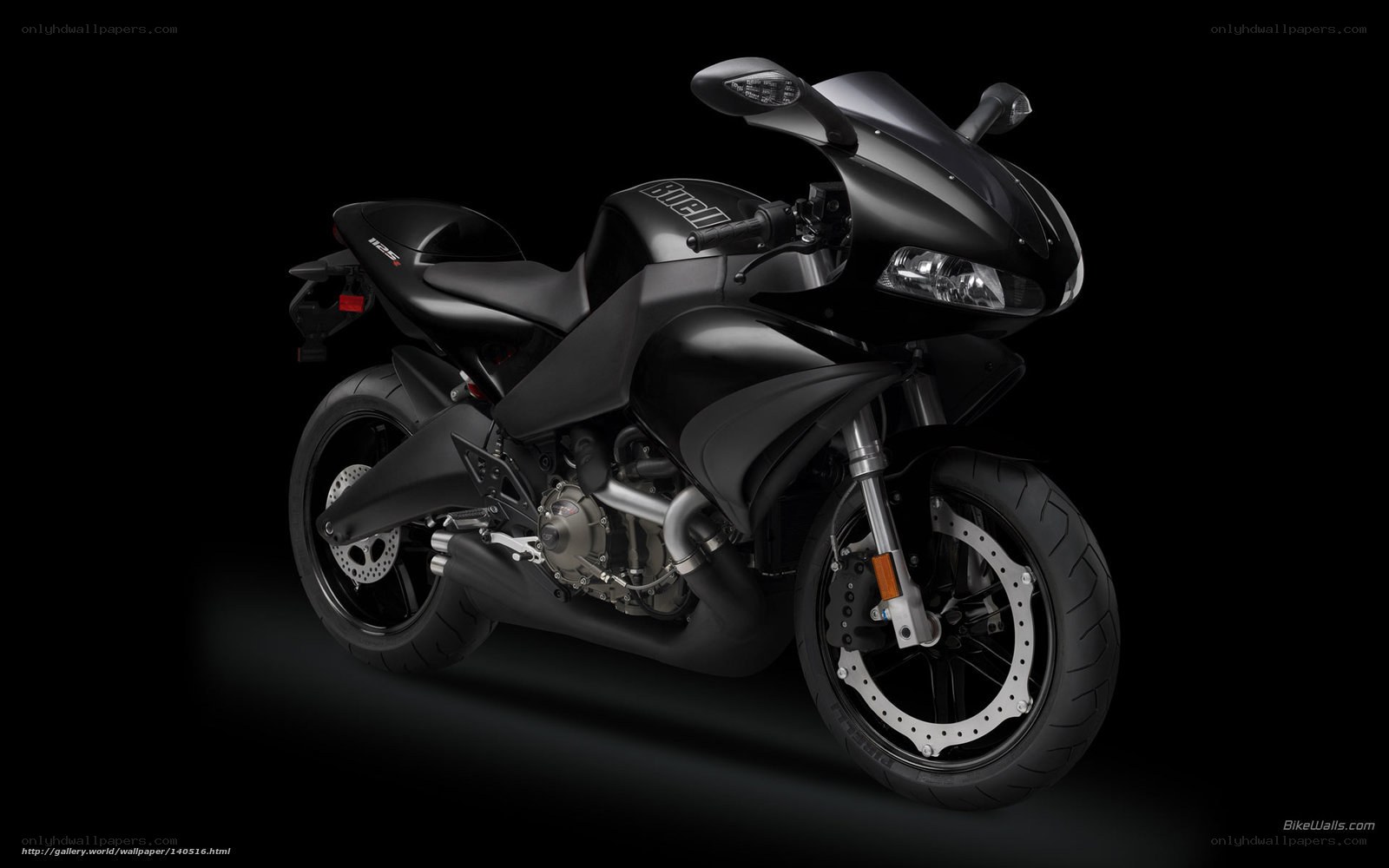 Black sport motorcycle