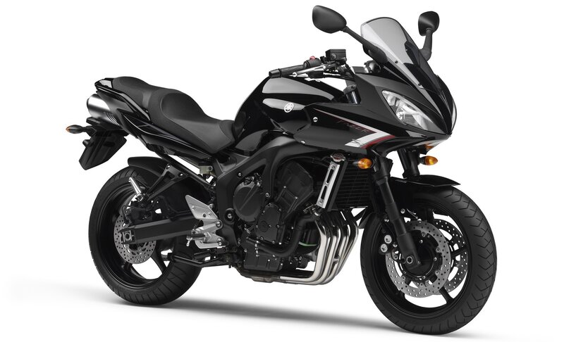 black sport motorcycle