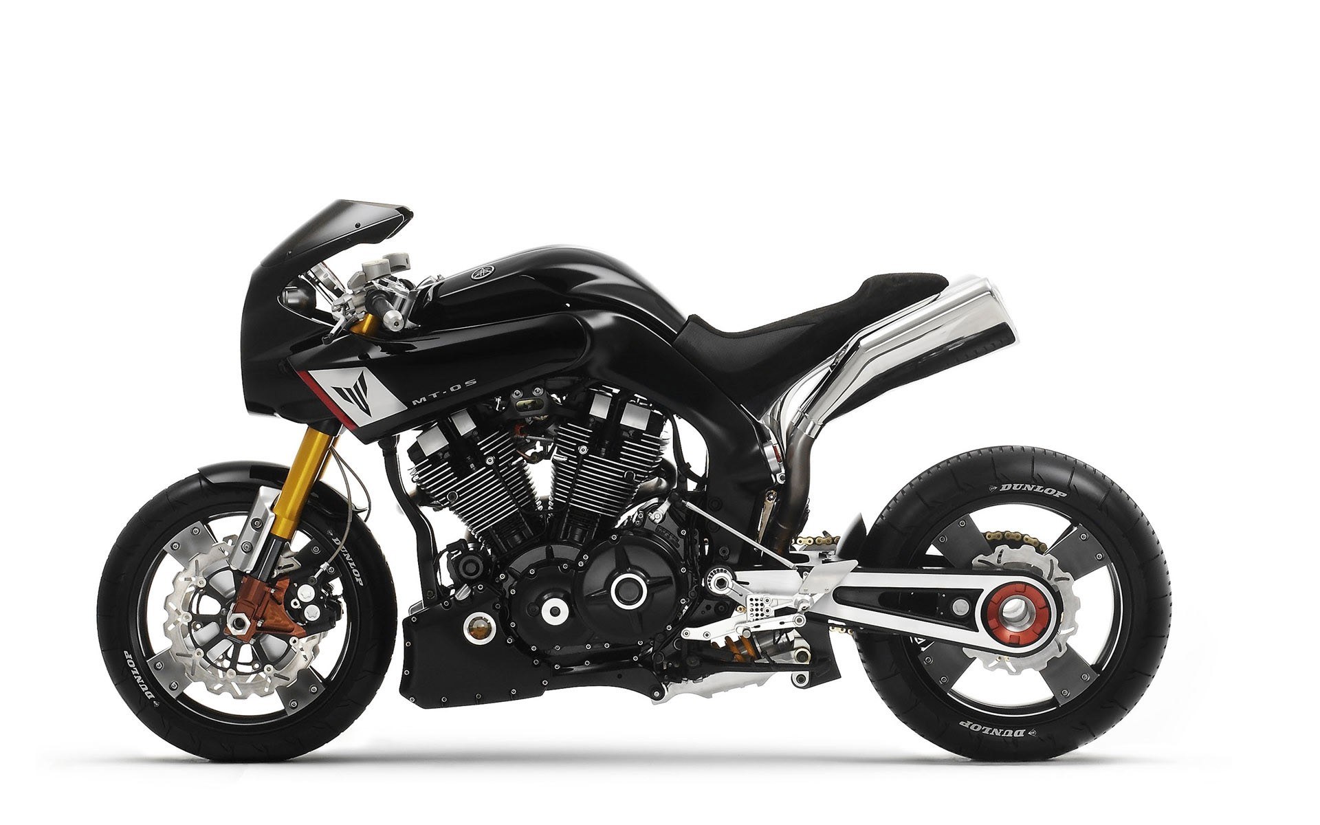 black sport motorcycle