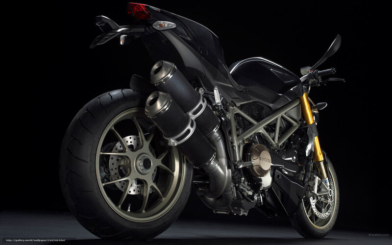 Black Sport Motorcycle — Dramatic, Photograph, Exhaust Pipes
