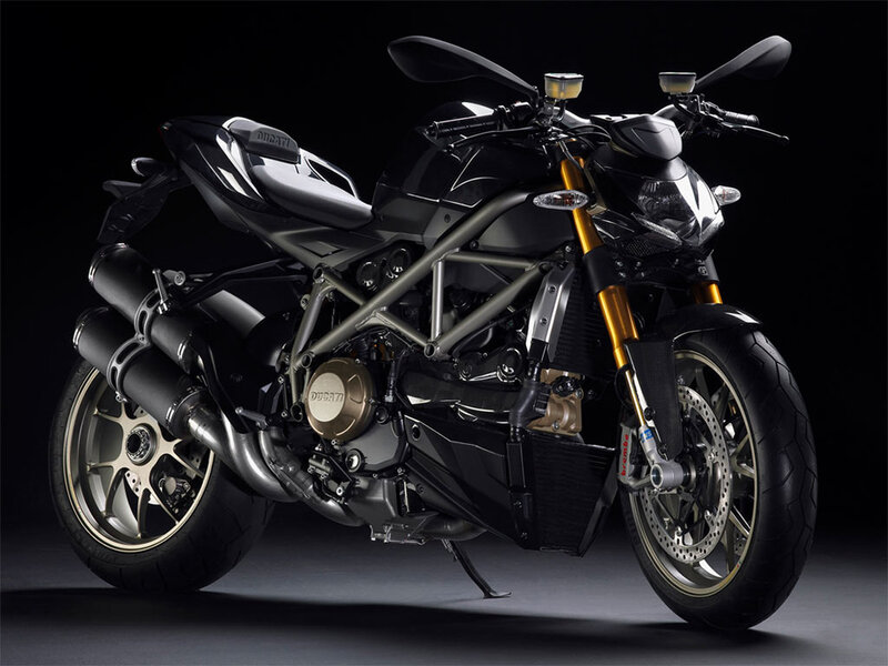 Black Sport Motorcycle — Dramatic, Photograph, Exhaust