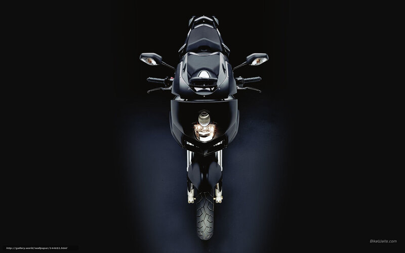 Black Sport Motorcycle — Dramatic, Photograph, Headlight, Handlebars