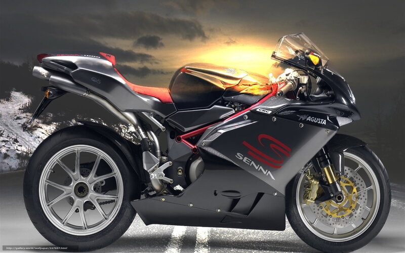 Black Sport Motorcycle — Dramatic, Sunset, 3d Render