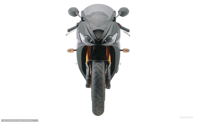 black sport motorcycle front view