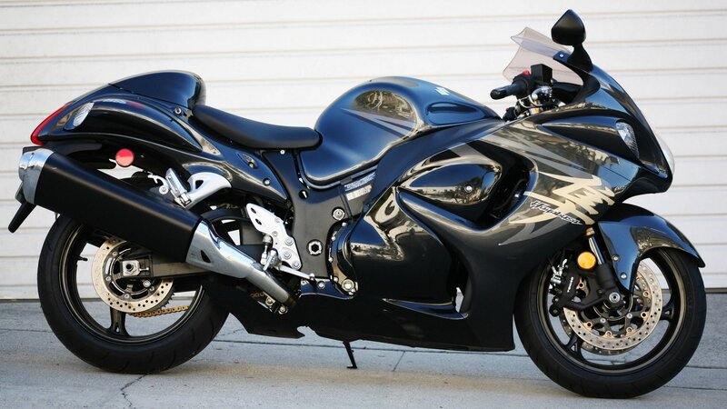 Black Sport Motorcycle — Neutral, Afternoon