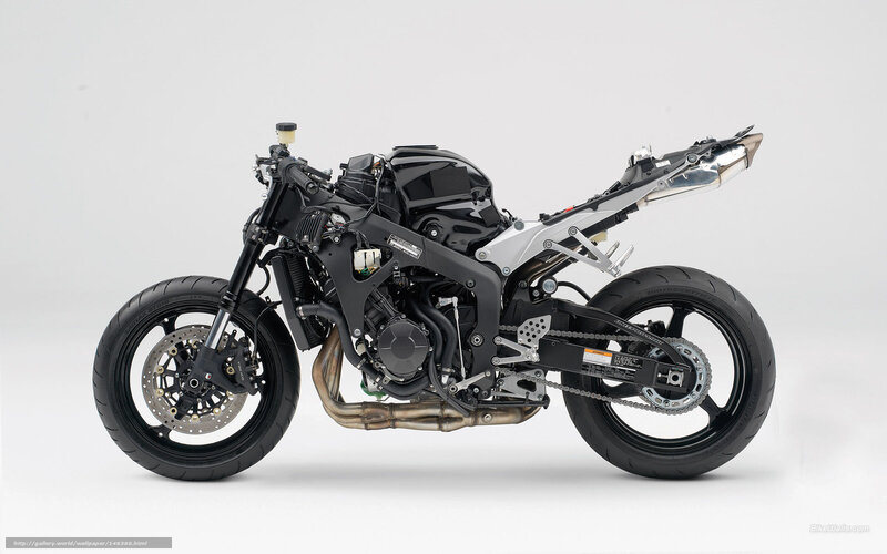 Black Sport Motorcycle — Neutral, Photograph, Engine, Exhaust