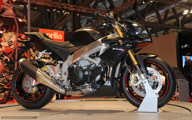 Black Sport Motorcycle — Neutral, Photograph, Exhaust Pipe, Front Wheel, Display Stand