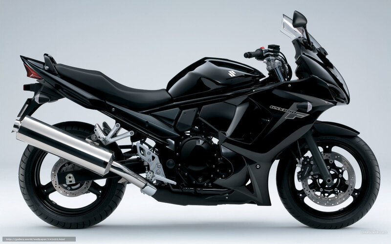 Black Sport Motorcycle — Neutral, Photograph, Exhaust Pipe, Windshield, Disc Brakes