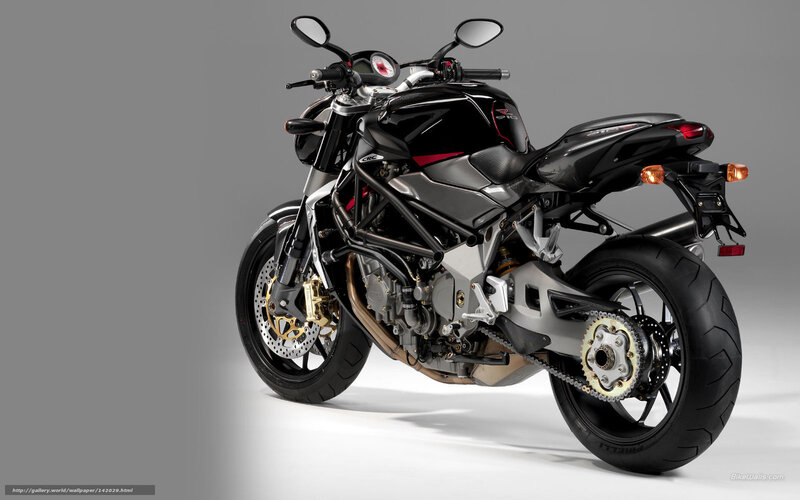 Black Sport Motorcycle — Neutral, Photograph, Mirror