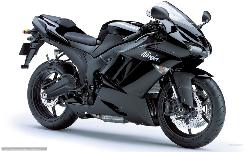 Black Sport Motorcycle — Neutral, Photograph, Seat, Windshield, Exhaust