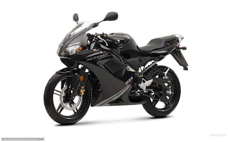 Black Sport Motorcycle — Neutral, Photograph, Windshield, Rearview Mirror, Exhaust
