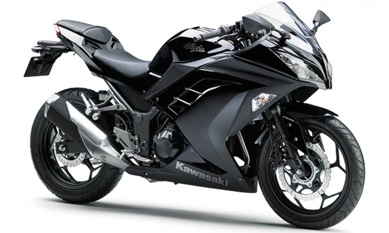 Black Sport Motorcycle — Photograph, Exhaust Pipe