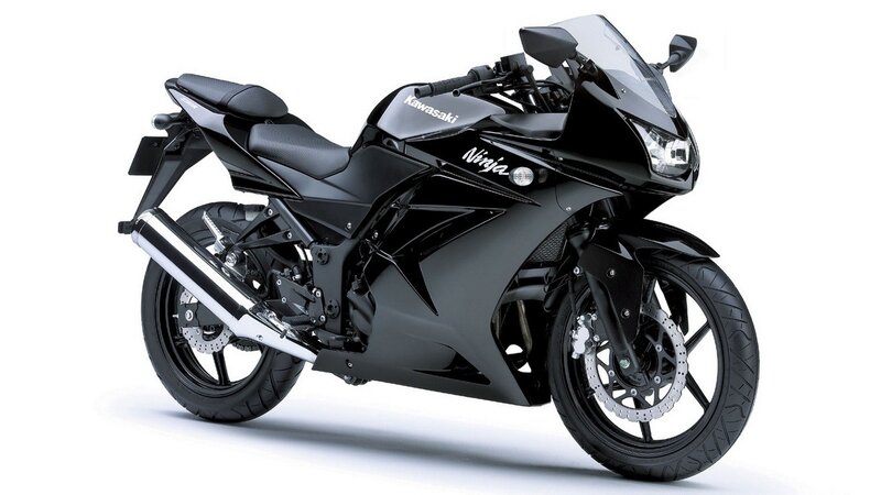 Black Sport Motorcycle — Photograph, Exhaust