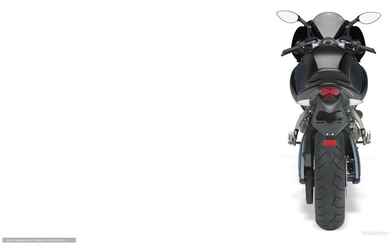 black sport motorcycle rear view