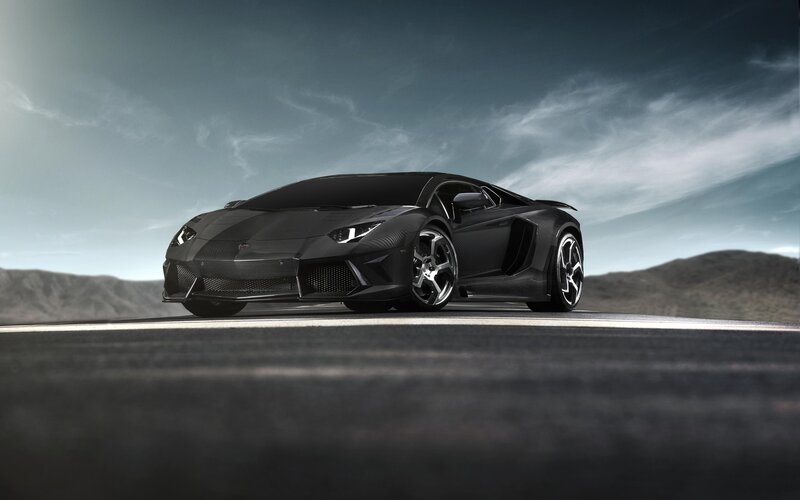Black Sports Car — Afternoon, Road