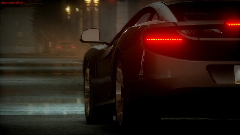 Black Sports Car at Night — Dark, Dramatic, 3d Render