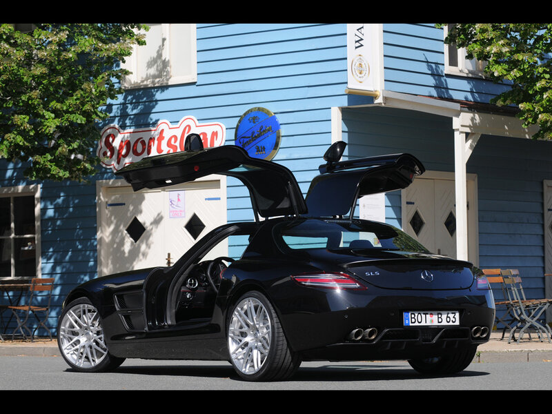 Black Sports Car — Calm, Afternoon, Photograph, Building