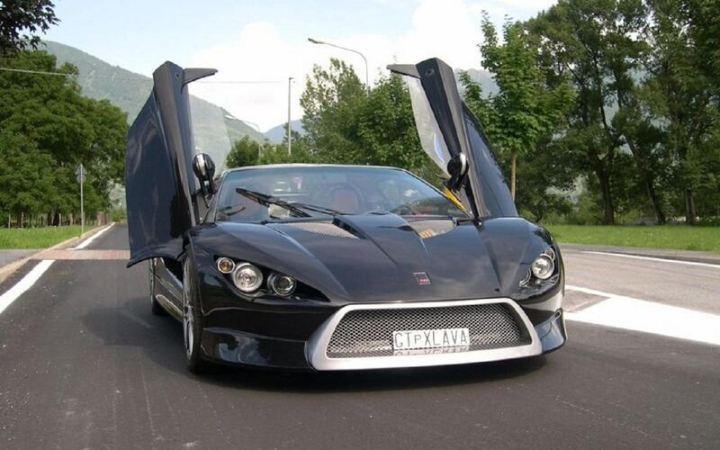 Black Sports Car — Calm, Afternoon, Photograph, Open Doors